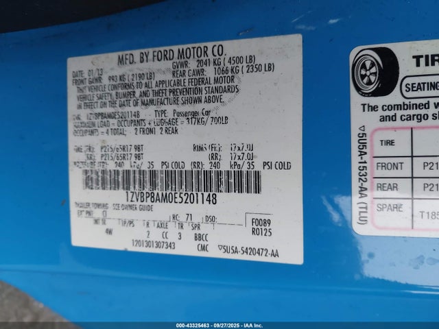 1ZVBP8AM0E5201148 Ford 2014