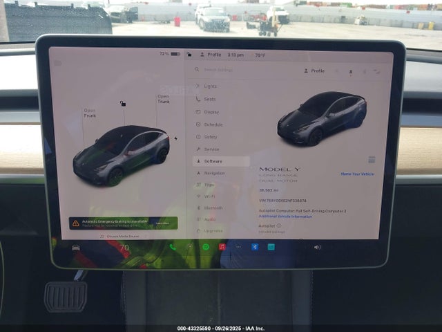 7SAYGDEE2NF335878 Tesla Model Y