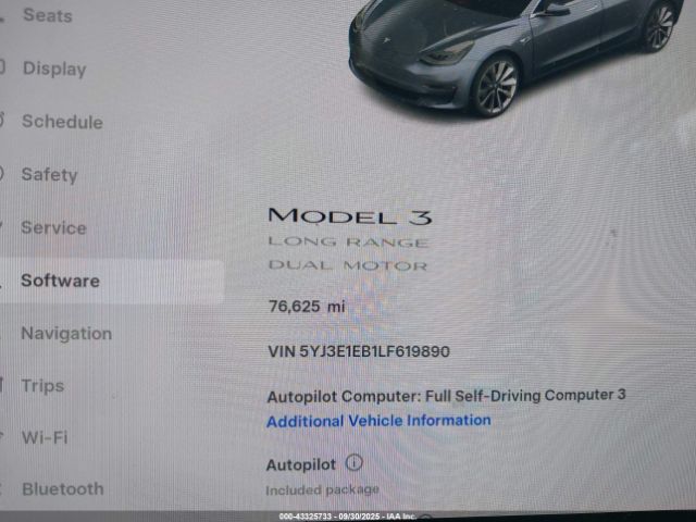 2020 TESLA MODEL 3 5YJ3E1EB1LF619890 Photo 6