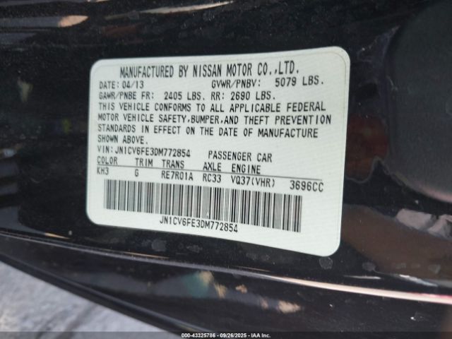 2013 INFINITI G37 JN1CV6FE3DM772854 Photo 8
