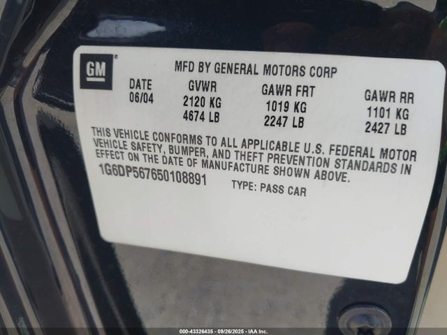 2005 CADILLAC CTS 1G6DP567650108891 Photo 8