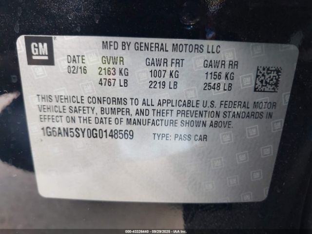 2016 CADILLAC ATS-V 1G6AN5SY0G0148569 Photo 8