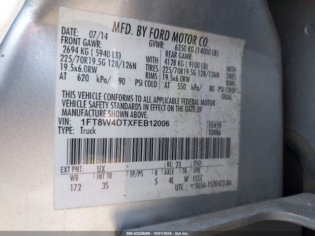 Ford 2015 2015 1FT8W4DTXFEB12006 Image 8