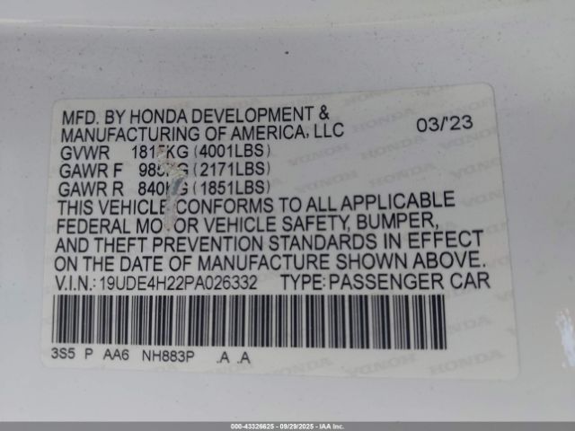 2023 ACURA INTEGRA 19UDE4H22PA026332 Photo 8