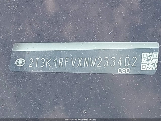 Toyota a25a-fks 2022 2T3K1RFVXNW233402 Image 9