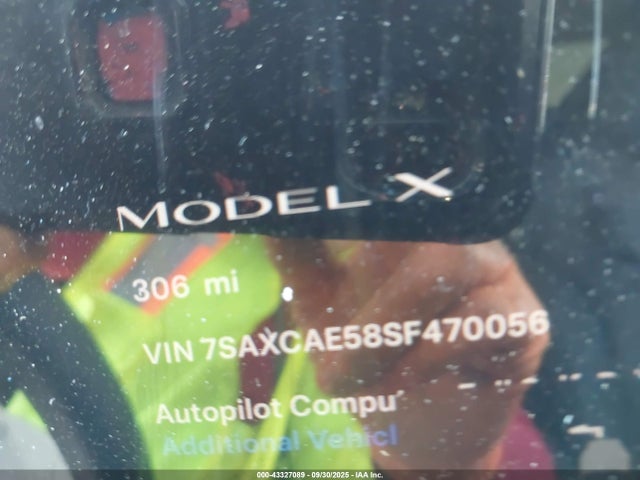 43327089 :رقم المزاد ، 7SAXCAE58SF470056 vin ، 2025 Tesla Model X Long Range مزاد بيع