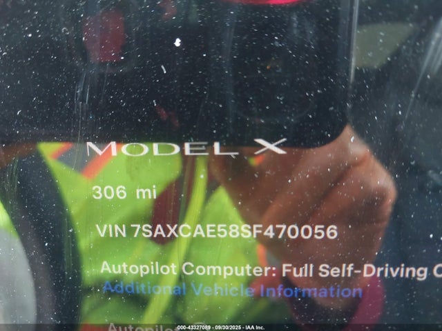 2025 TESLA MODEL X 7SAXCAE58SF470056 Photo 8