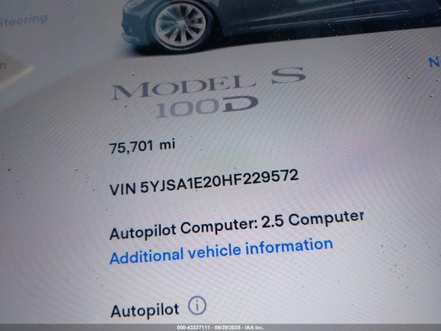 2017 TESLA MODEL S 5YJSA1E20HF229572 Photo 6