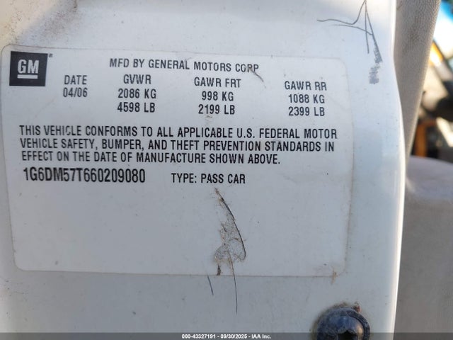 2006 CADILLAC CTS 1G6DM57T660209080 Photo 8