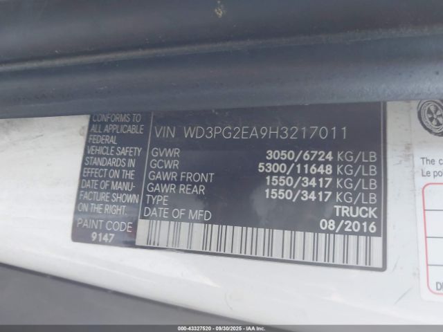 2017 MERCEDES-BENZ METRIS WD3PG2EA9H3217011 Photo 8