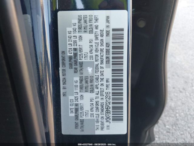 2023 MAZDA CX-5 JM3KFBBM5P0212316 Photo 8