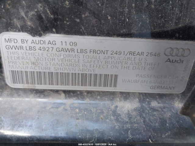 2010 AUDI A4 WAUBFAFL6AN031172 Photo 8