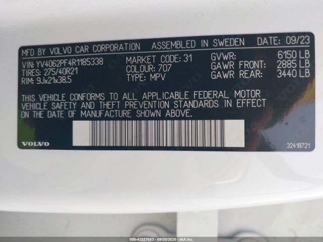 2024 VOLVO XC90 YV4062PF4R1185338 Photo 8