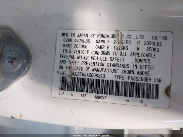 2010 ACURA TSX JH4CU2F65AC008313 Photo 8
