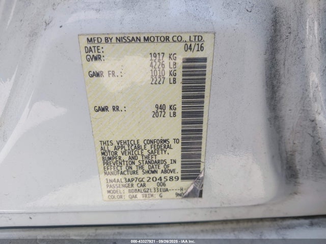 1N4AL3AP7GC204589 Nissan 2016