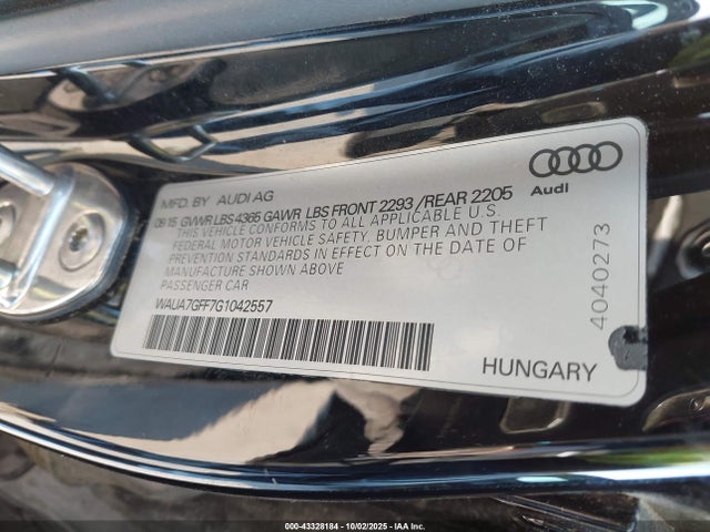 2016 AUDI A3 WAUA7GFF7G1042557 Photo 8