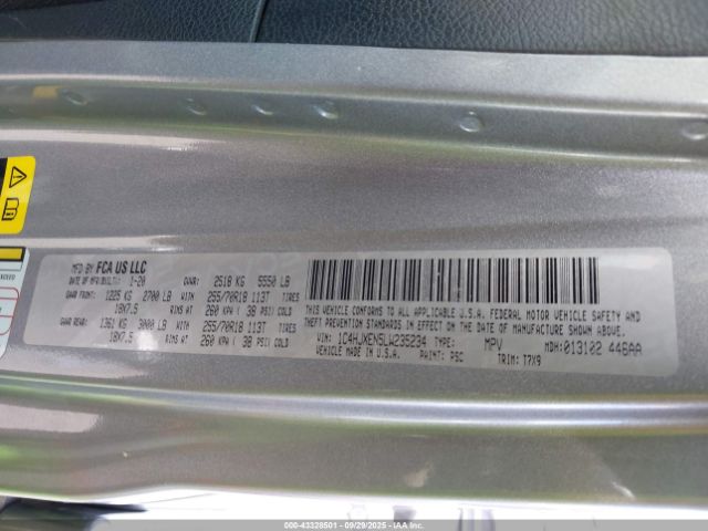 2020 JEEP WRANGLER UNLIMITED 1C4HJXEN5LW235234 Photo 8