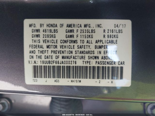 2018 ACURA TLX 19UUB2F66JA000276 Photo 8