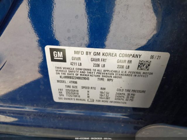 2022 BUICK ENCORE GX KL4MMBS23NB029045 Photo 8