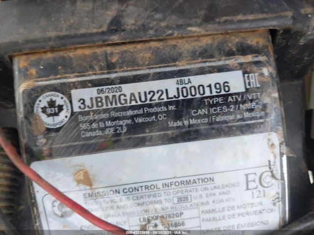 2020 CAN-AM RENEGADE 3JBMGAU22LJ000196 Photo 9