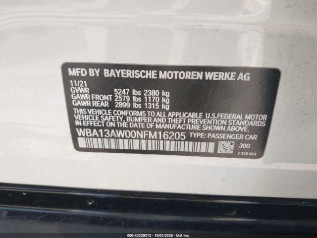 2022 BMW M440I GRAN COUPE WBA13AW00NFM16205 Photo 8