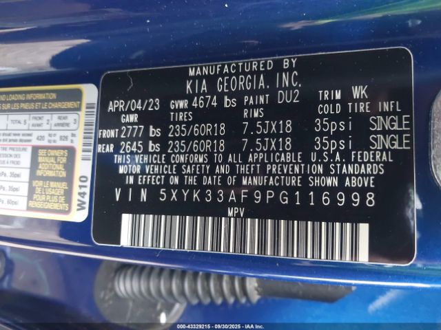 2023 KIA SPORTAGE 5XYK33AF9PG116998 Photo 8