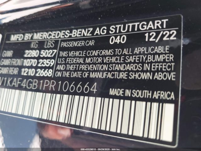 2023 MERCEDES-BENZ C 300 W1KAF4GB1PR106664 Photo 8