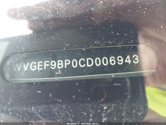 2012 VOLKSWAGEN TOUAREG WVGEF9BP0CD006943 Photo 8