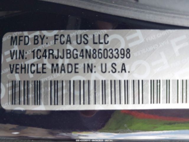 2022 JEEP GRAND CHEROKEE L 1C4RJJBG4N8603398 Photo 8