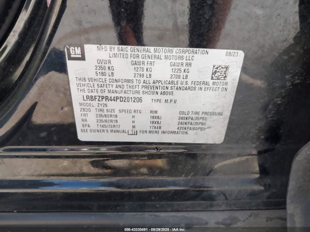 2023 BUICK ENVISION LRBFZPR44PD201206 Photo 8