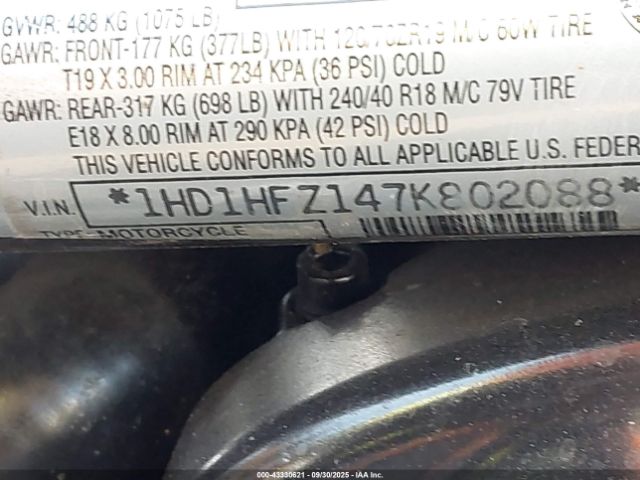 2007 HARLEY-DAVIDSON VRSCA 1HD1HFZ147K802088 Photo 9