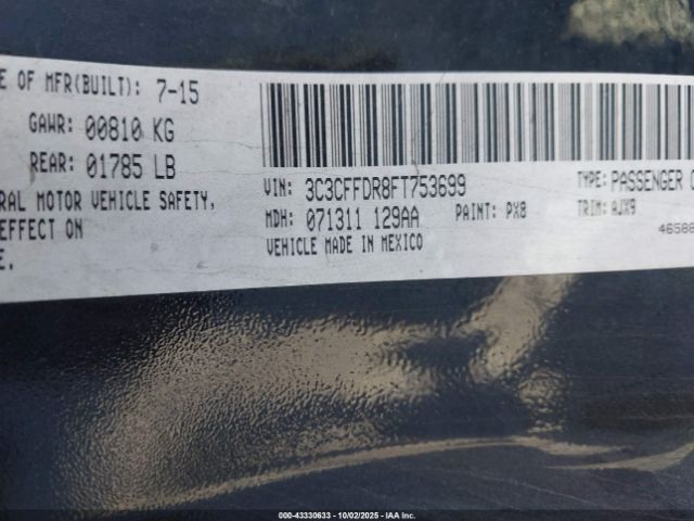 2015 FIAT 500C 3C3CFFDR8FT753699 Photo 8