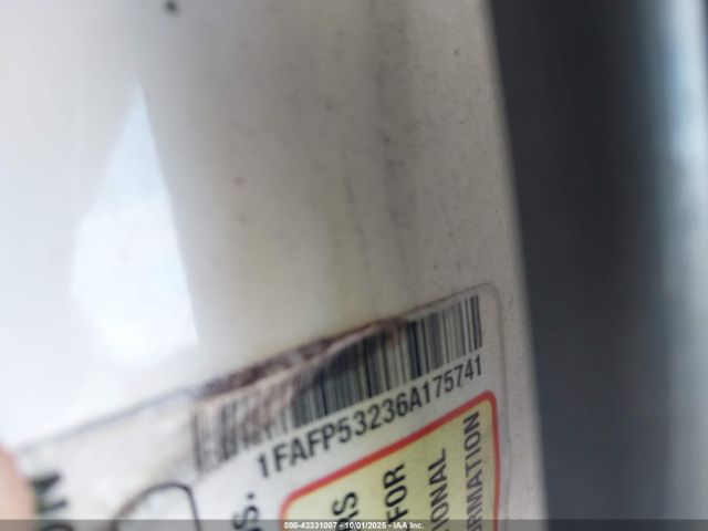 2006 FORD TAURUS 1FAFP53236A175741 Photo 8