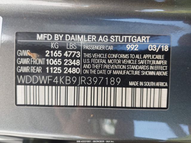 2018 MERCEDES-BENZ C 300 WDDWF4KB9JR397189 Photo 8
