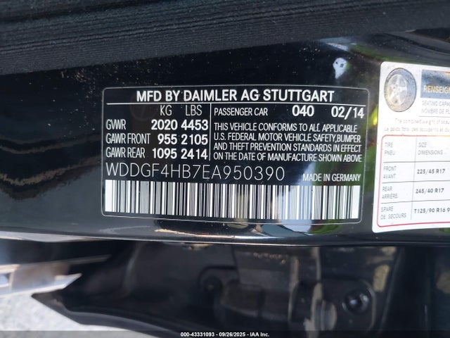 Mercedes-Benz C-Class 2014 WDDGF4HB7EA950390 Image 9
