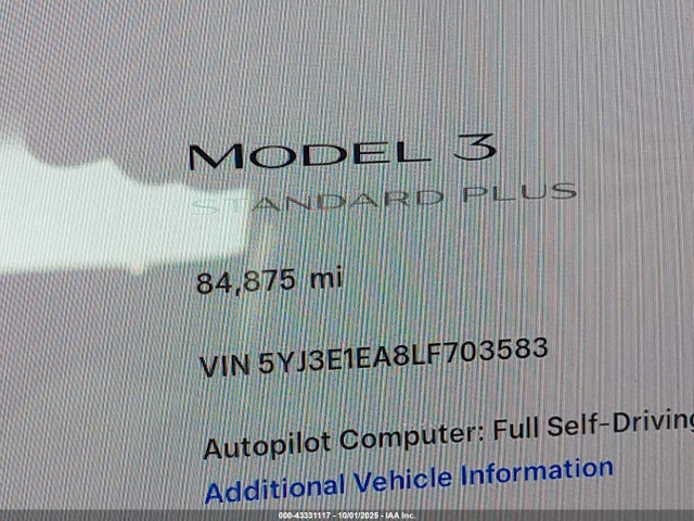 2020 TESLA MODEL 3 5YJ3E1EA8LF703583 Photo 6