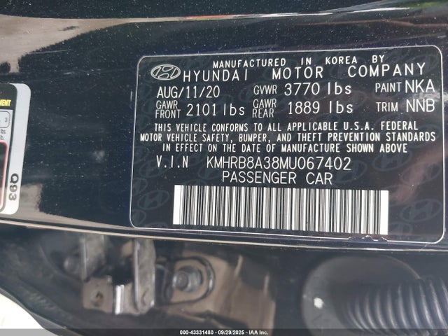 2021 HYUNDAI VENUE KMHRB8A38MU067402 Photo 8