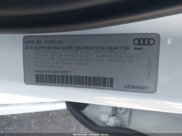 2018 AUDI A6 WAUF3AFC3JN104623 Photo 8