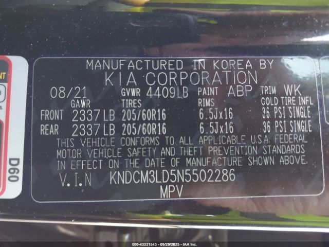 2022 KIA NIRO PLUG-IN HYBRID KNDCM3LD5N5502286 Photo 8