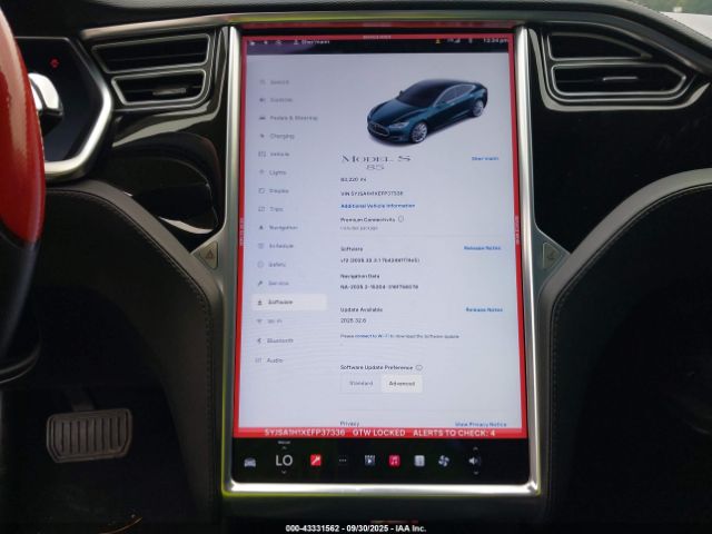 2014 TESLA MODEL S 5YJSA1H1XEFP37336 Photo 6