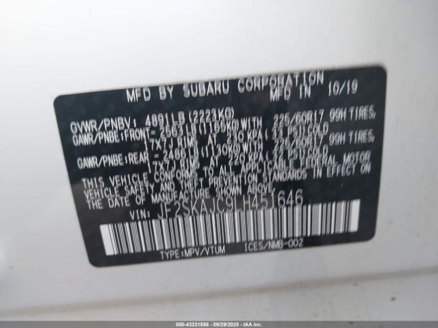 2020 SUBARU FORESTER JF2SKAJC9LH451646 Photo 8