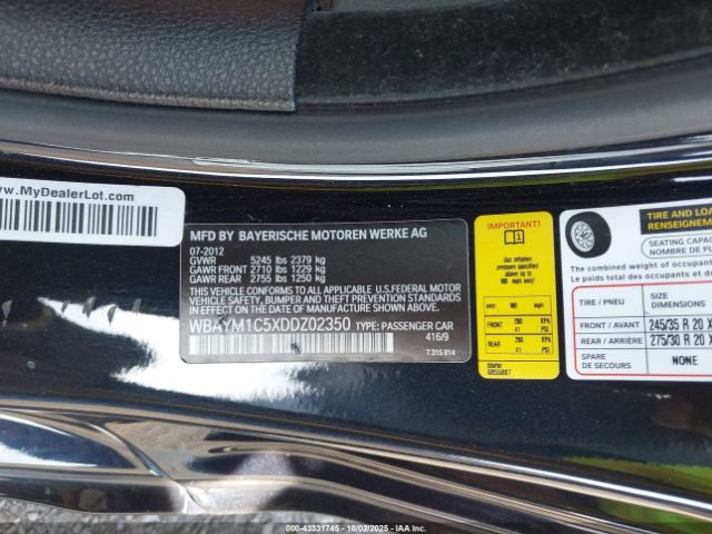 2013 BMW 650I WBAYM1C5XDDZ02350 Photo 8