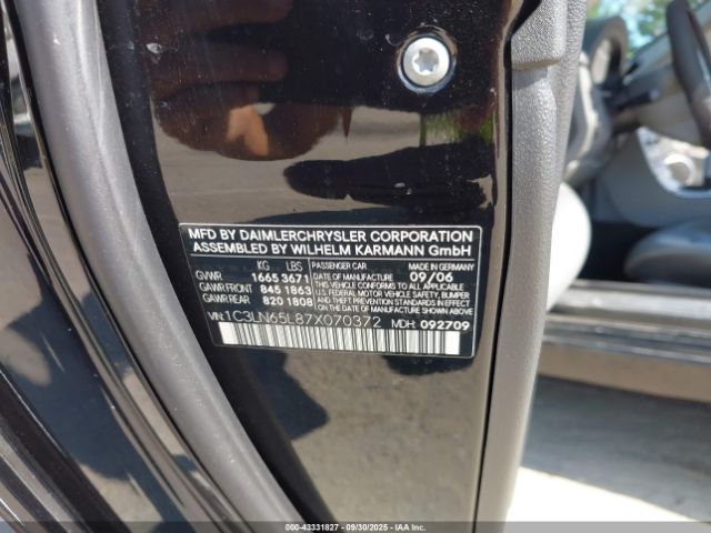 2007 CHRYSLER CROSSFIRE 1C3LN65L87X070372 Photo 8