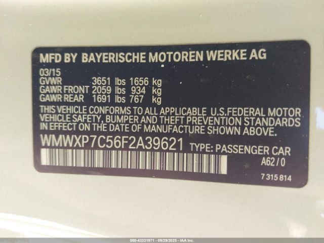 2015 MINI HARDTOP WMWXP7C56F2A39621 Photo 8