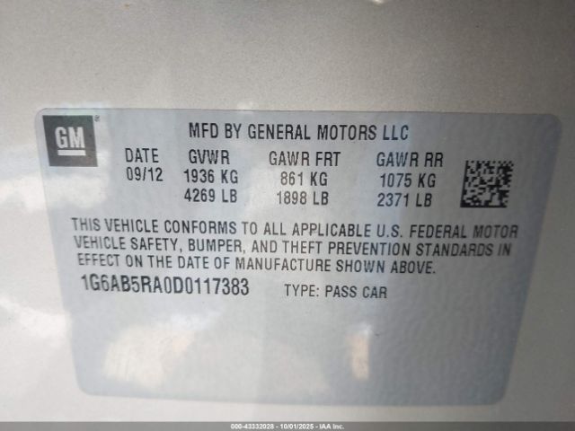 2013 CADILLAC ATS 1G6AB5RA0D0117383 Photo 8