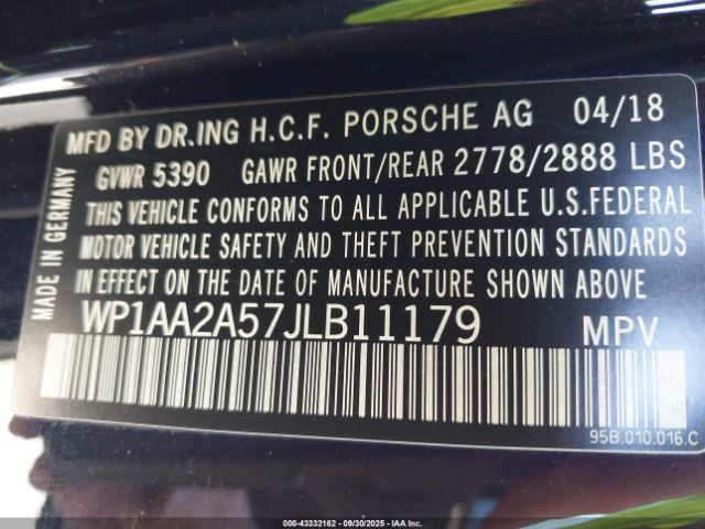 2018 PORSCHE MACAN WP1AA2A57JLB11179 Photo 8