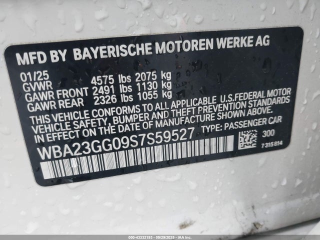 BMW 2025 2025 WBA23GG09S7S59527 Image 9