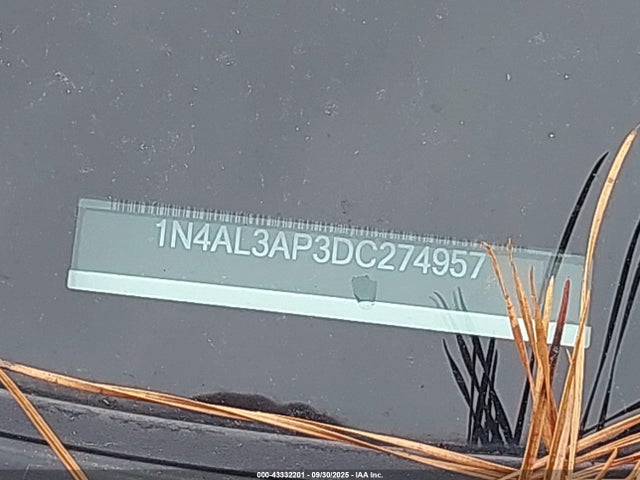Aukcja sprzedaży 2013 Nissan Altima 2.5 Sv, vin: 1N4AL3AP3DC274957, numer aukcji: 43332201