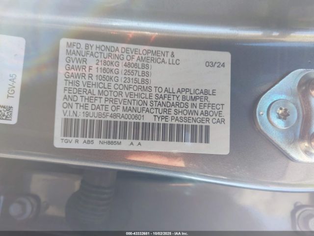 2024 ACURA TLX 19UUB5F48RA000601 Photo 8