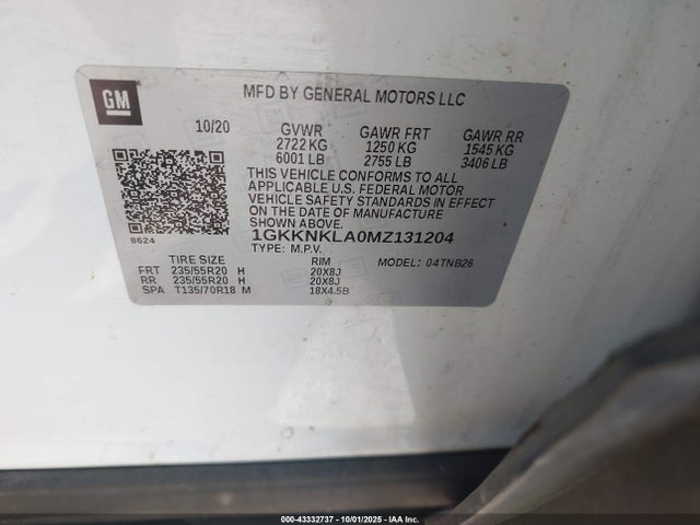 Продаж на аукціоні авто 2021 Gmc Acadia Fwd Sle, vin: 1GKKNKLA0MZ131204, номер лоту: 43332737